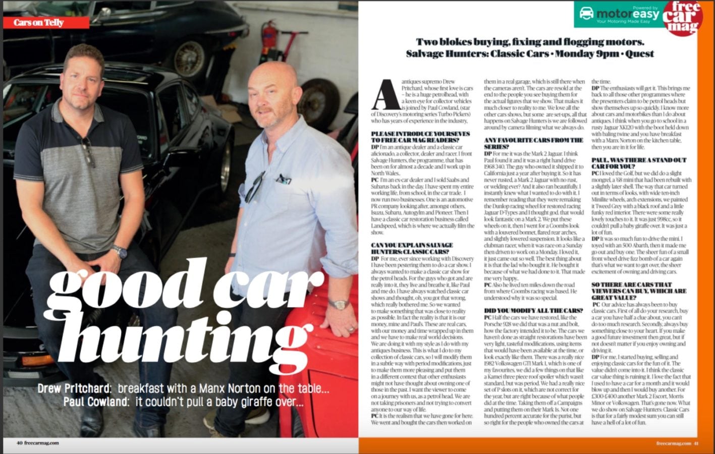 Salvage Hunters: Classic Cars: The Interview - Free Car Mag